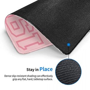 Aka 1908 Mouse Pad with Stitched Edge,Personalized Mouse Pads with Non-Slip Rubber Base,Mouse Mat for Laptop Computer Office Gaming Working 8.3 X 10.3 in