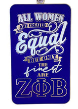 Load image into Gallery viewer, Zeta Phi Beta Official Vendor - Only The Finest - Keychain - Sorority Paraphernalia
