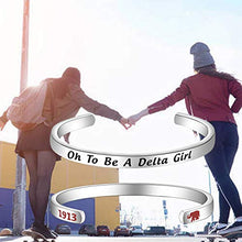 Load image into Gallery viewer, Elephant Bracelet Oh To Be A Delta Girl Sorority Gift

