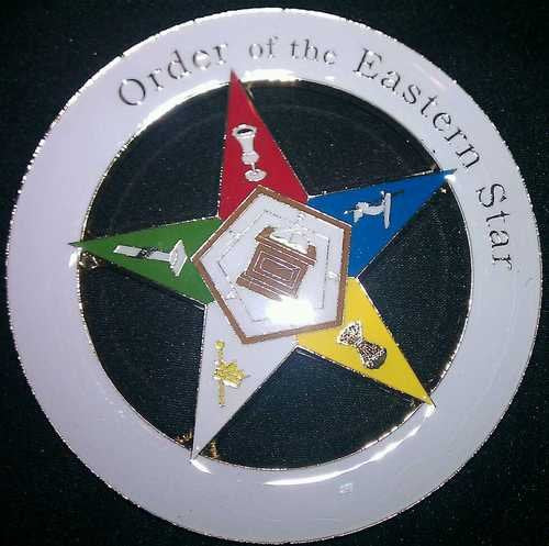 Order of Eastern Star (OES) Car Emblem