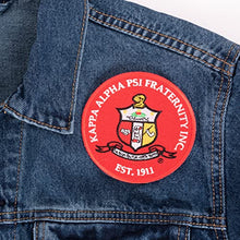 Load image into Gallery viewer, Kappa Alpha Psi Fraternity Seal Embroidered Appliqué Patch Sew or Iron On Greek Blazer Jacket Bag Nupe (Patch - Seal)
